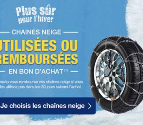 Chaines neige NORAUTO disponibles sur Norauto fr 